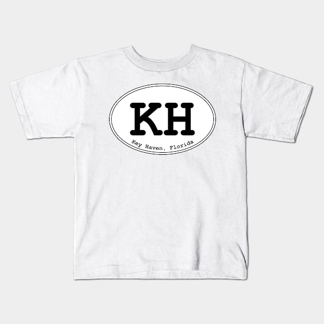 KH - Key Haven Florida Oval Design Kids T-Shirt by dodgemdesigns